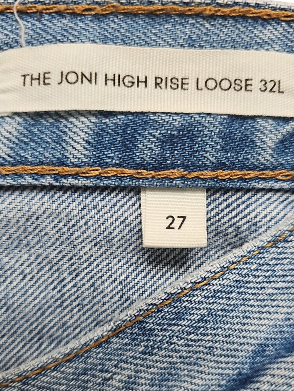 Denim Forum The Joni High Rise Loose 32l loose Jeans Size 27 - Picture 11 of 16